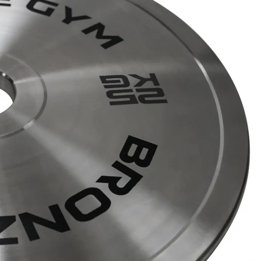 Диск олимпийский BRONZE GYM стальной 25 кг хромированный 51мм Диск олимпийский BRONZE GYM стальной 25 кг хромированный 51мм