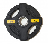 Штанга олимпийская наборная 128 кг OFT (диски 50 мм с двумя хватами, черный гриф 220 см)